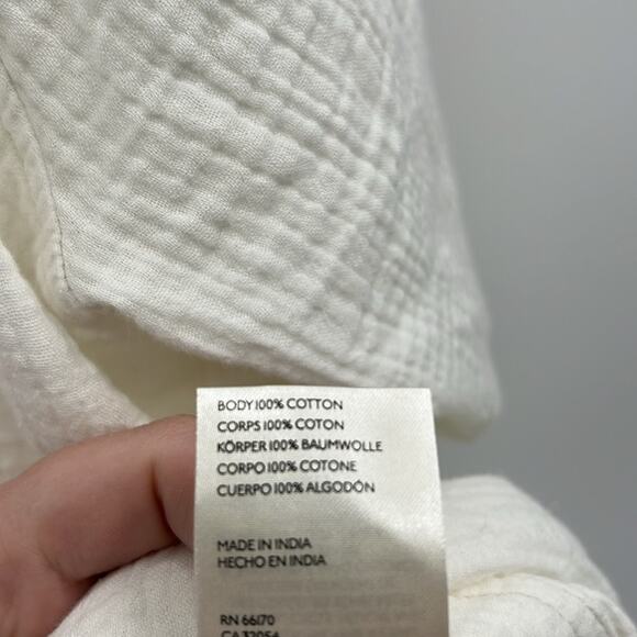 Free People Women's Summer Daydream Button Down Shirt - White - Large - NWT - Picture 5 of 7